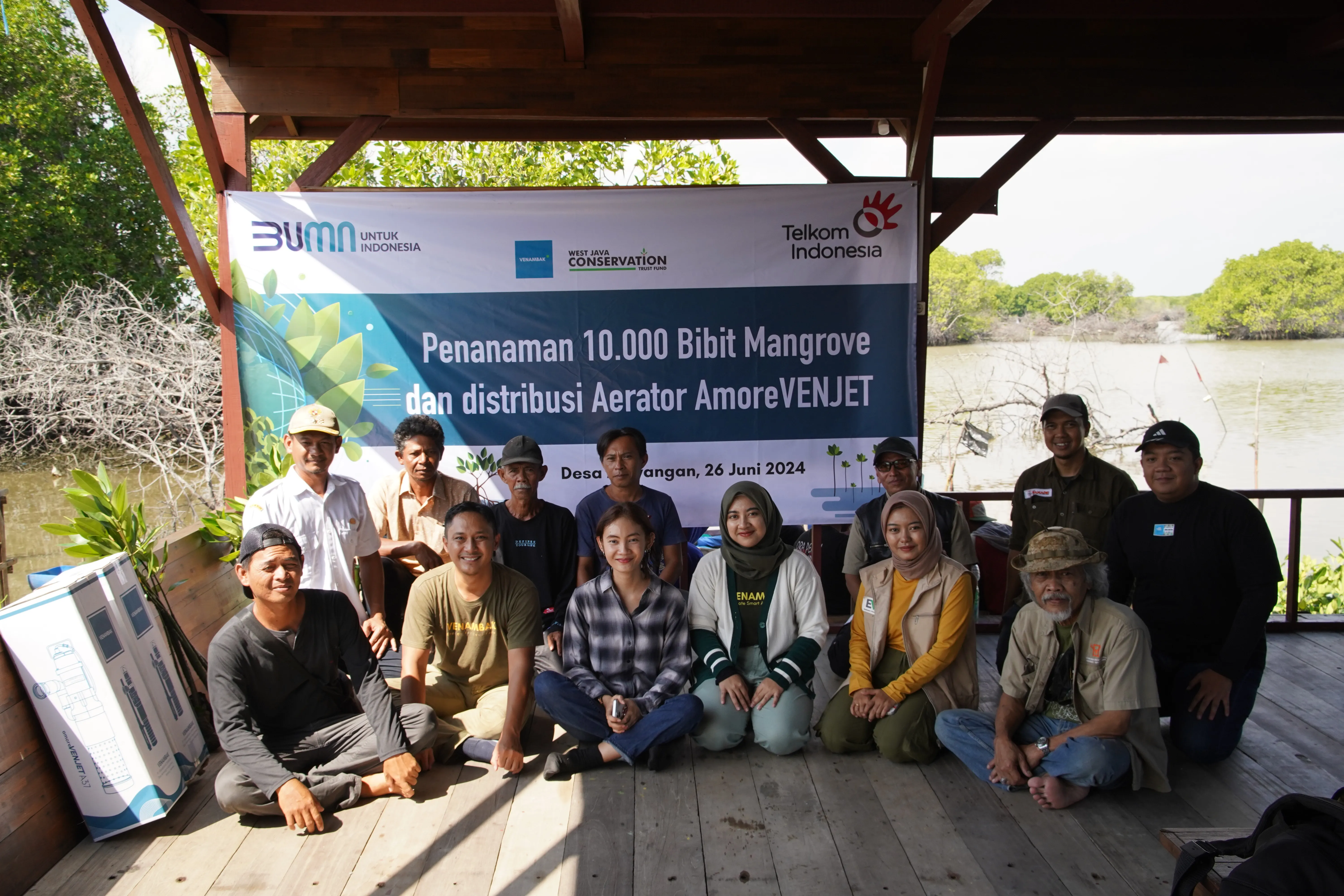 Distribusi VENJET & Penanaman Mangrove